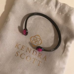 Gunmetal and pink Kendra Scott bracelet